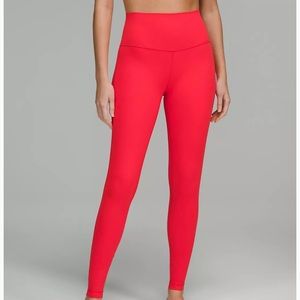 red align lululemon leggings